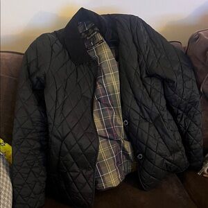 Black Barbour Quilted Barn Jacket